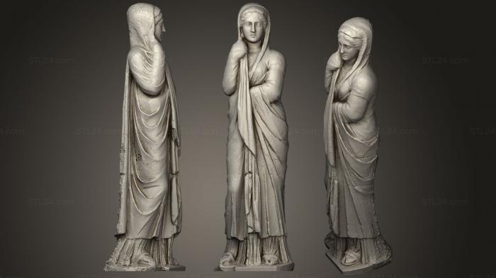 Статуи античные и исторические (Статуя Матроны, STKA_1583) 3D модель для ЧПУ станка